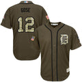 Anthony Gose #12 Detroit Tigers Salute To Service Limited Jersey - Green