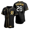 Niko Goodrum #28 Detroit Tigers Brandedition Black Gift Tigers Fans Limited Jersey - Golden