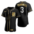 Alan Trammell #3 Detroit Tigers Brandedition Black Gift Tigers Fans Limited Jersey - Golden