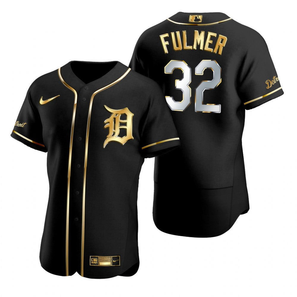 Michael Fulmer #32 Detroit Tigers Brandedition Black Gift Tigers Fans Limited Jersey - Golden