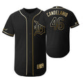 Jeimer Candelario #46 Detroit Tigers 2019 Brandedition Black Gift Tigers Fans Limited Jersey - Golden
