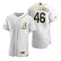 Jeimer Candelario #46 Detroit Tigers Brandedition White Gift Tigers Fans Limited Jersey - Golden
