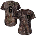 Al Kaline #6 Detroit Tigers Womens Realtree Limited Cool Base Baseball Jersey - Camo