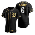 Al Kaline #6 Detroit Tigers Brandedition Black Gift Tigers Fans Limited Jersey - Golden