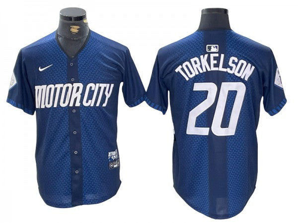 Spencer Torkelson #20 Detroit Tigers 2024 City Connect Limited Jersey - Navy