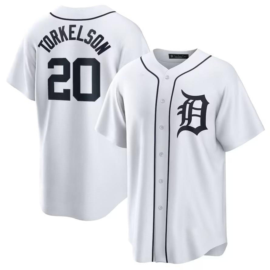 Spencer Torkelson #20 Detroit Tigers Home Limited Player Name Baseb Jersey - White