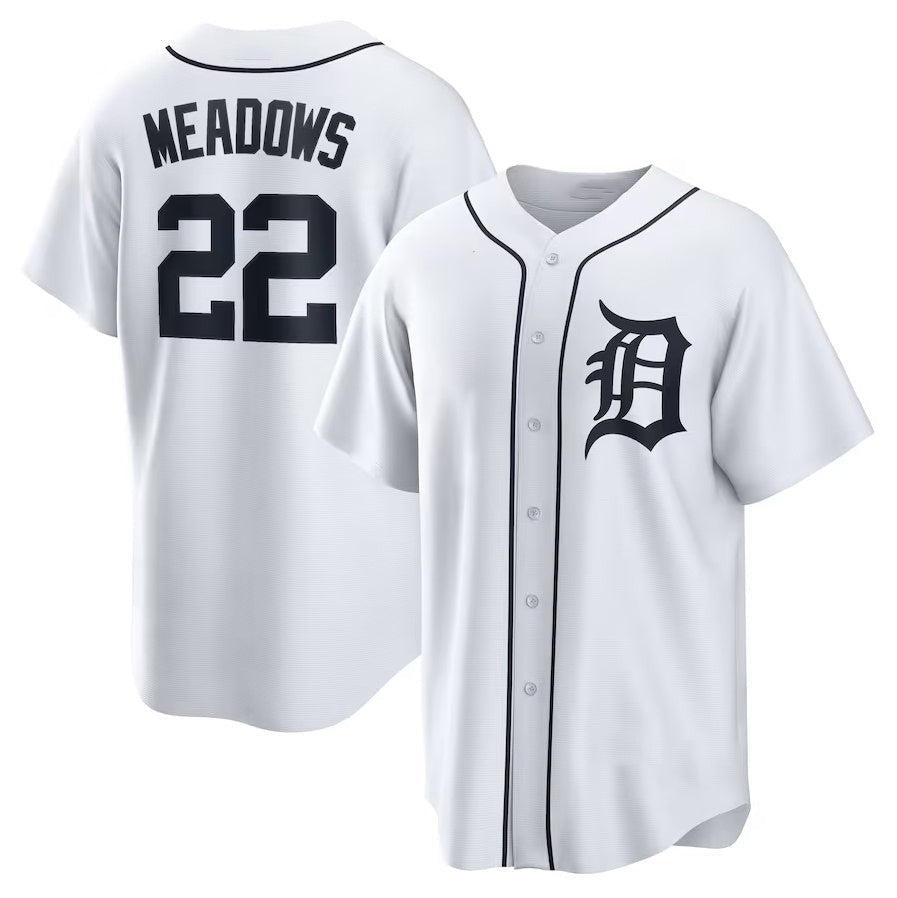 Parker Meadows #22 Detroit Tigers Home Baseball Limited Jersey - White