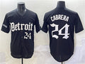 Miguel Cabrera #24 Detroit Tigers 'Motor Gothic Edition' Vapor Premier Lim Jersey - Black