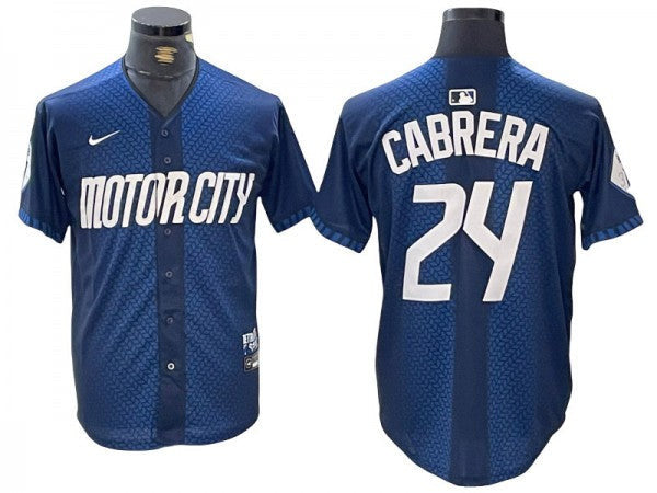 Miguel Cabrera #24 Detroit Tigers 2024 City Connect Limited Jersey - Navy