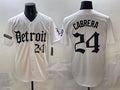 Miguel Cabrera #24 Detroit Tigers 'Motor Gothic Edition' Vapor Premier Lim Jersey - White