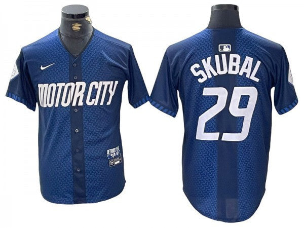 Tarik Skubal #29 Detroit Tigers 2024 City Connect Limited Jersey - Navy