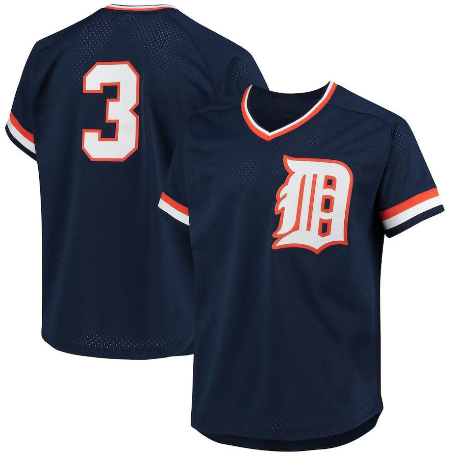 Alan Trammell #3 Detroit Tigers Mitchell & Ness 1984 Authentic Cooperstown Jersey - Navy