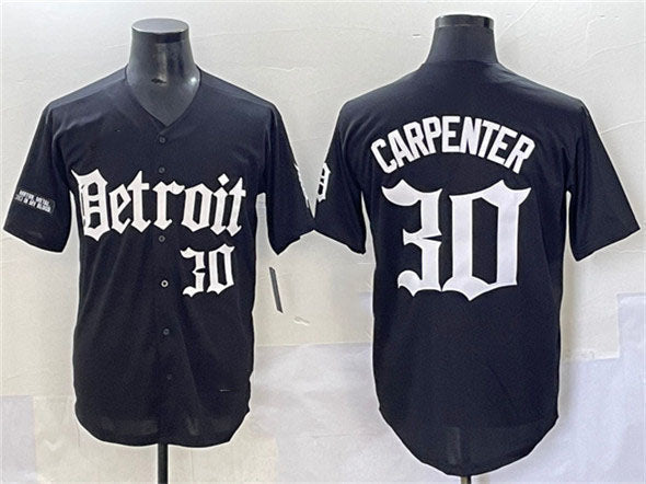 Kerry Carpenter #30 Detroit Tigers 'Motor Gothic Edition' Vapor Premier Li Jersey - Black