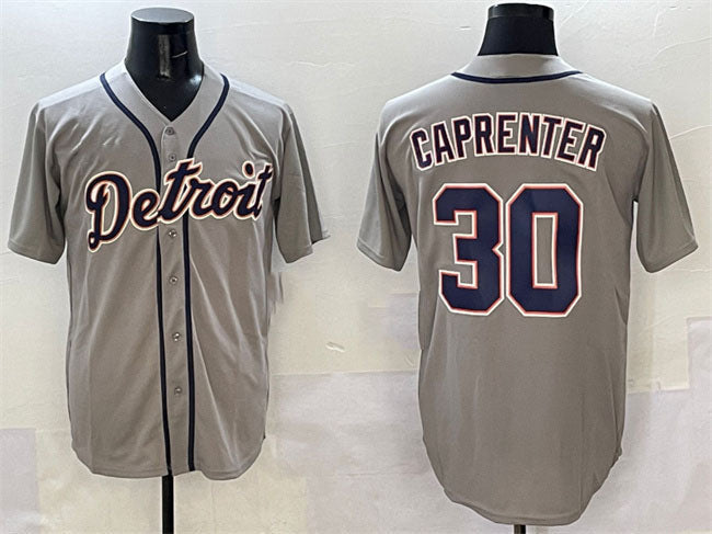 Kerry Carpenter #30 Detroit Tigers Limited Cool Base Baseball Jersey - Grey