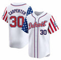Kerry Carpenter #30 Detroit Tigers 2025 Independence Day Vapor Premier Lim Jersey - White