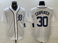Kerry Carpenter #30 Detroit Tigers Cool Base Baseball Jerseys Limited Jersey - White