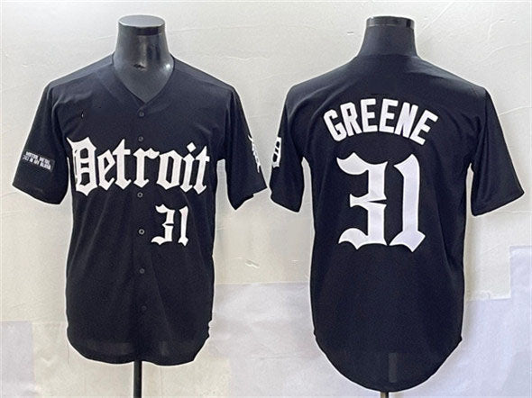 Riley Greene #31 Detroit Tigers 'Motor Gothic Edition' Vapor Premier Limit Jersey - Black