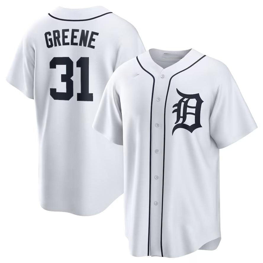 Riley Greene #31 Detroit Tigers Home Limited Player Name Baseball J Jersey - White