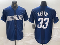 Colt Keith #33 Detroit Tigers 2024 City Connect Cool Base Limited Jersey - Navy