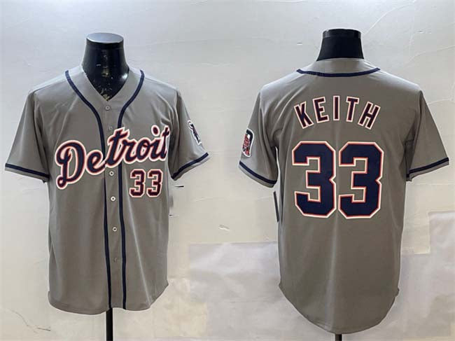 Colt Keith #33 Detroit Tigers Limited Cool Base Baseball Jersey - Gray
