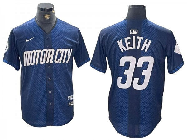 Colt Keith #33 Detroit Tigers 2024 City Connect Limited Jersey - Navy