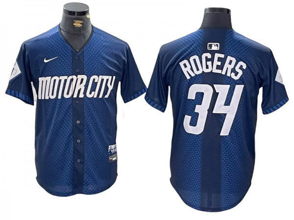 Jake Rogers #34 Detroit Tigers 2024 City Connect Limited Jersey - Navy