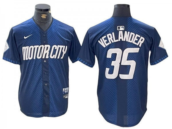 Justin Verlander #35 Detroit Tigers 2024 City Connect Limited Jersey - Navy