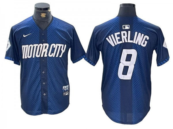 Matt Vierling #8 Detroit Tigers 2024 City Connect Limited Jersey - Navy