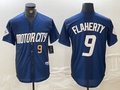 Jack Flaherty #9 Detroit Tigers 2024 City Connect Cool Base Limited Stitche Jersey - Navy
