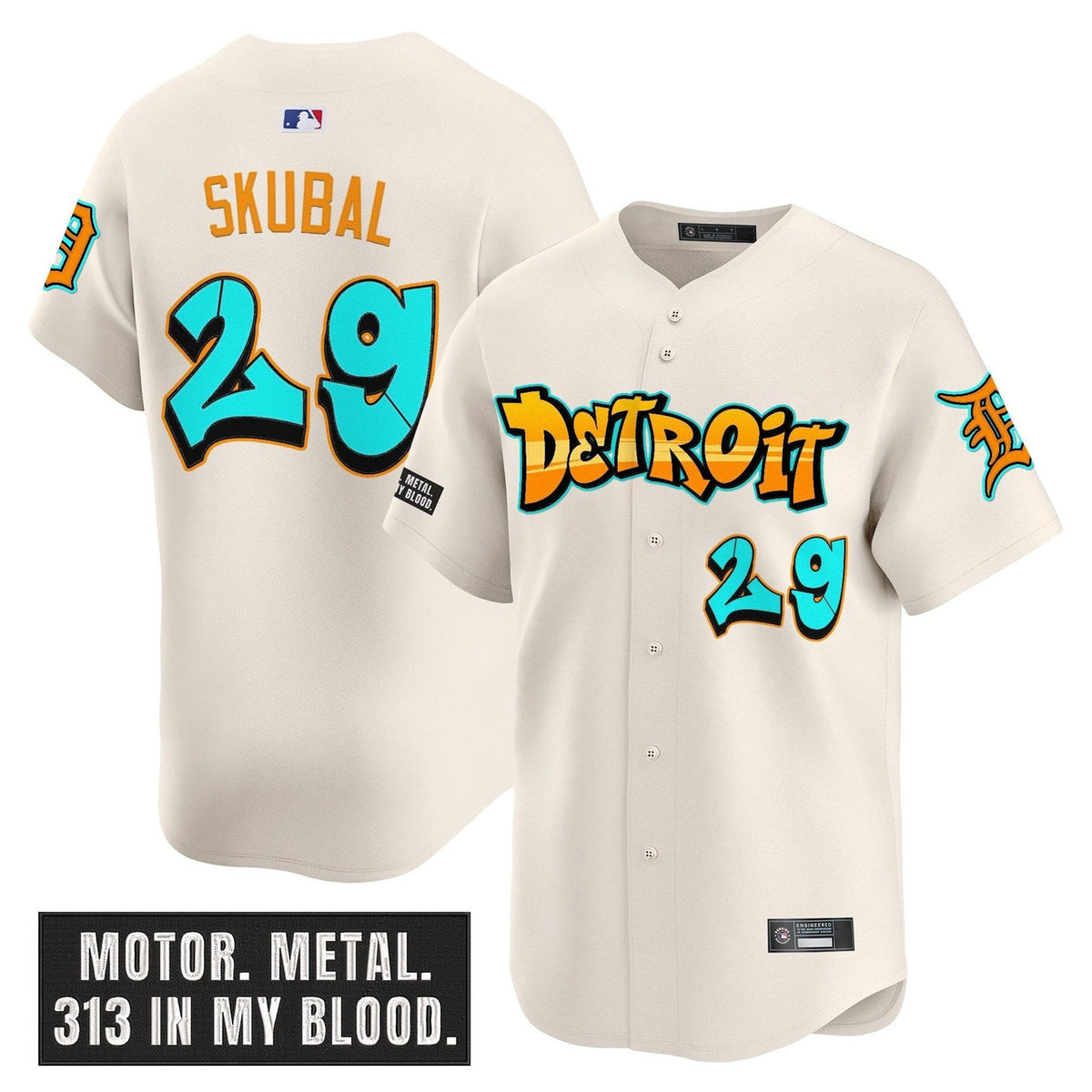 Motor City Detroit Tigers 'Graffiti Edition' Vapor Premier Limited Jersey