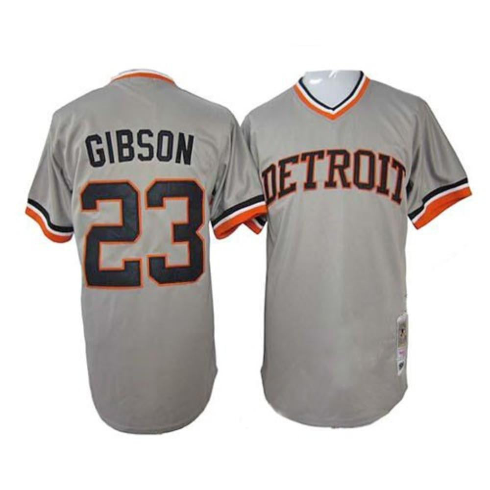Kirk Gibson #23 Detroit Tigers 1968 Throwback Pullover Limited Jersey - Gray