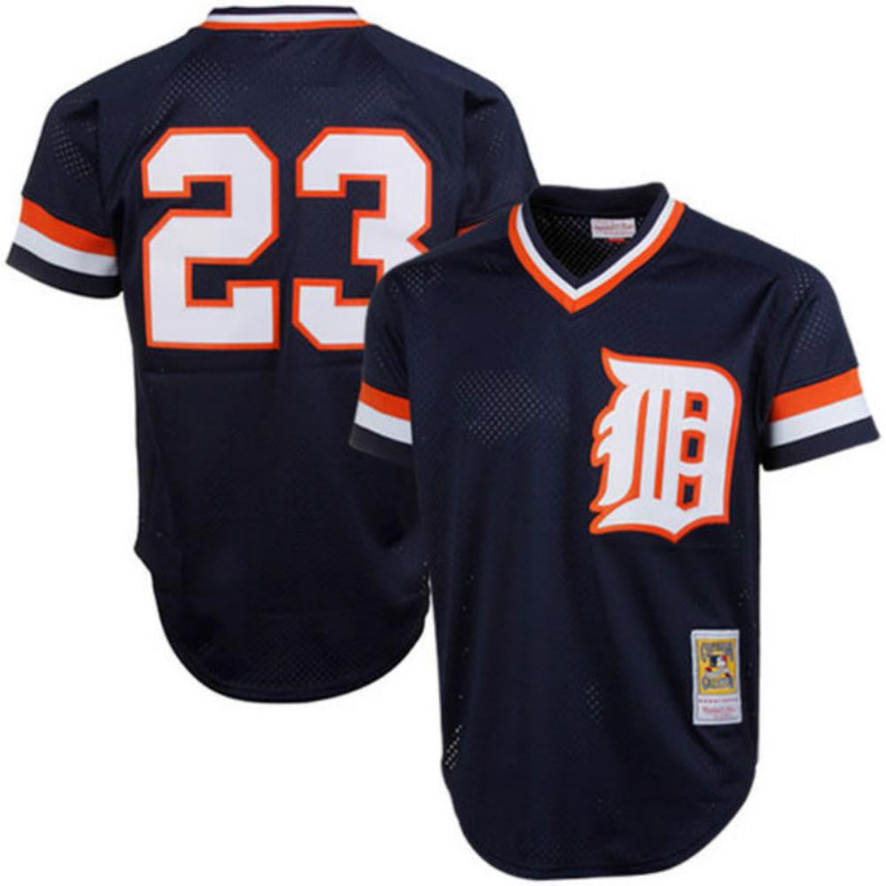 Kirk Gibson #23 Detroit Tigers 1984 Throwback Mesh Pullover Limited Jersey - Navy