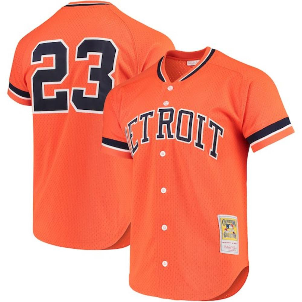 Kirk Gibson #23 Detroit Tigers Throwback Mesh Limited Jersey - Orange