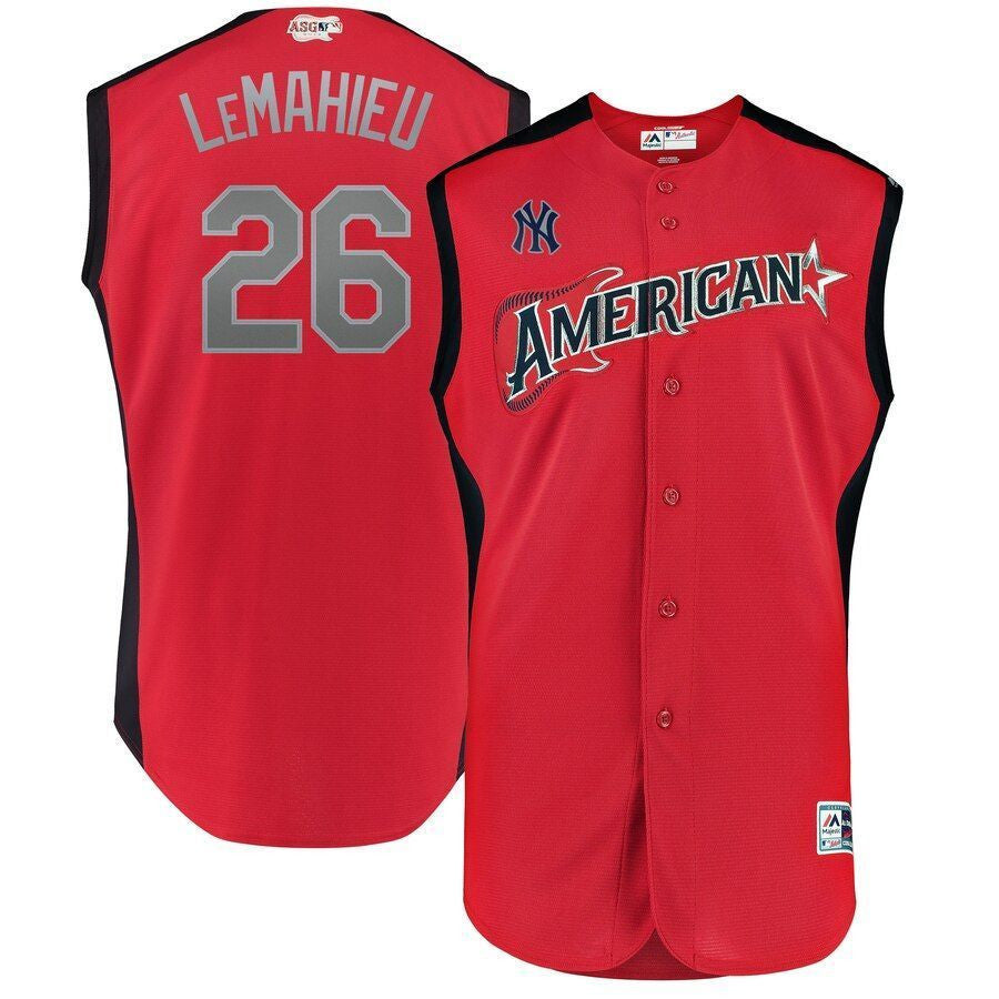 Dj Lemahieu #26 American League Majestic 2019 Star Game Workout Player Jersey - Red