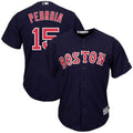 Dustin Pedroia #15 Boston Red Sox Majestic Big And Tall Alternate Cool Base Limited Player Jersey - Navy