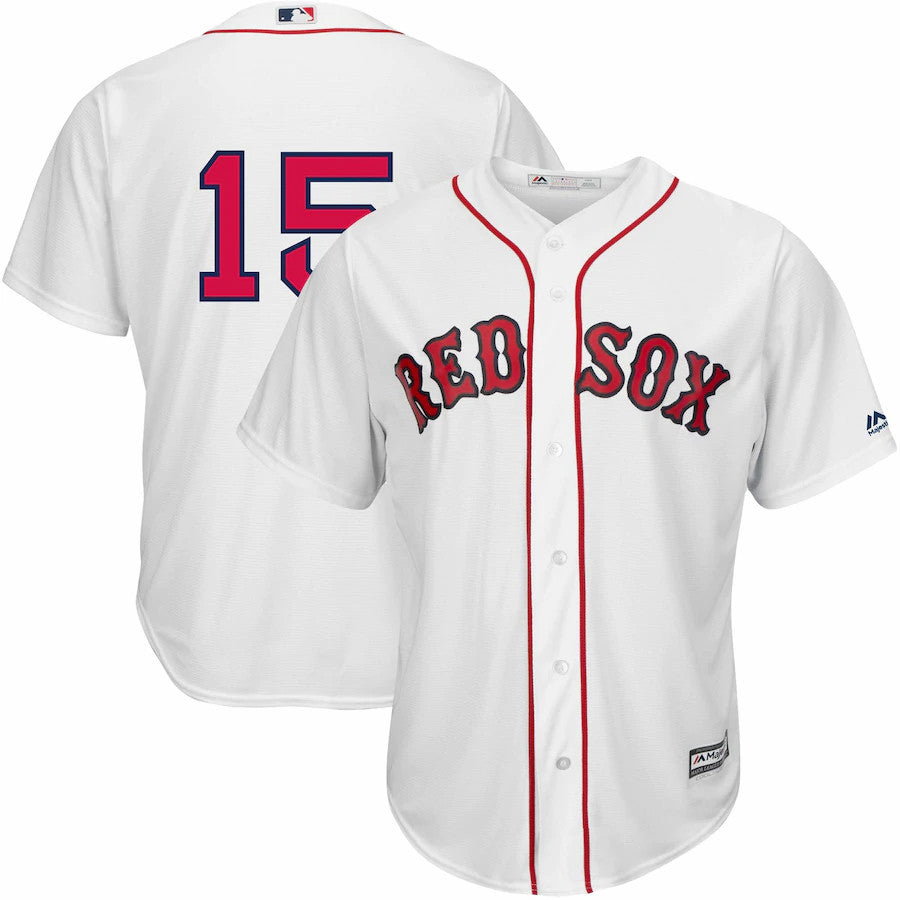 Dustin Pedroia #15 Boston Red Sox Majestic Home Cool Base Limited Player Jersey - White