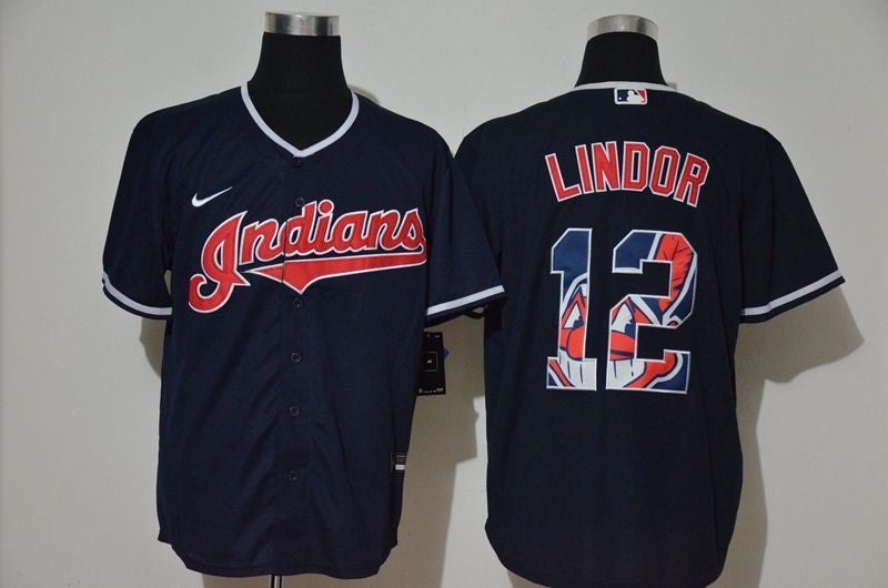 Francisco Lindor #12 2020 Limited Jersey - Black