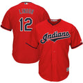 Francisco Lindor #12 Cleveland Indians Majestic 2019 Alternate Limited Cool Base Player Jersey - Scarlet