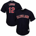 Francisco Lindor #12 Cleveland Indians Majestic Big And Tall Alternate Limited Cool Base Player Jersey - Navy