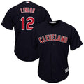 Francisco Lindor #12 Cleveland Indians Majestic Tall Big Alternate Limited Cool Base Player Jersey - Navy