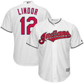 Francisco Lindor #12 Cleveland Indians Majestic Big And Tall Home Limited Cool Base Player Jersey - White