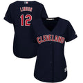 Francisco Lindor #12 Cleveland Indians Majestic Womens 2019 Alternate Limited Cool Base Player Jersey - Navy