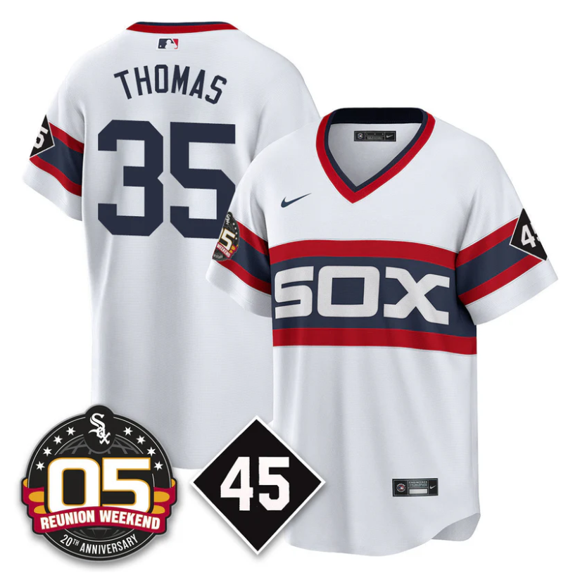 Frank Thomas #35 Chicago White Sox 2025 Reunion Weekend Cooperstown Limited Jersey