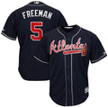 Freddie Freeman #5 Atlanta Braves Majestic Big And Tall Alternate Cool Base Limited Player Jersey - Navy