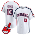 Gabriel Arias #13 Cleveland Indians Ricky Wild Thing Vaughn Limited Jersey - White