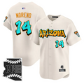 Gabriel Moreno #14 Arizona Diamondbacks Graffiti Desert Ink Edition Limited Jersey - Cream