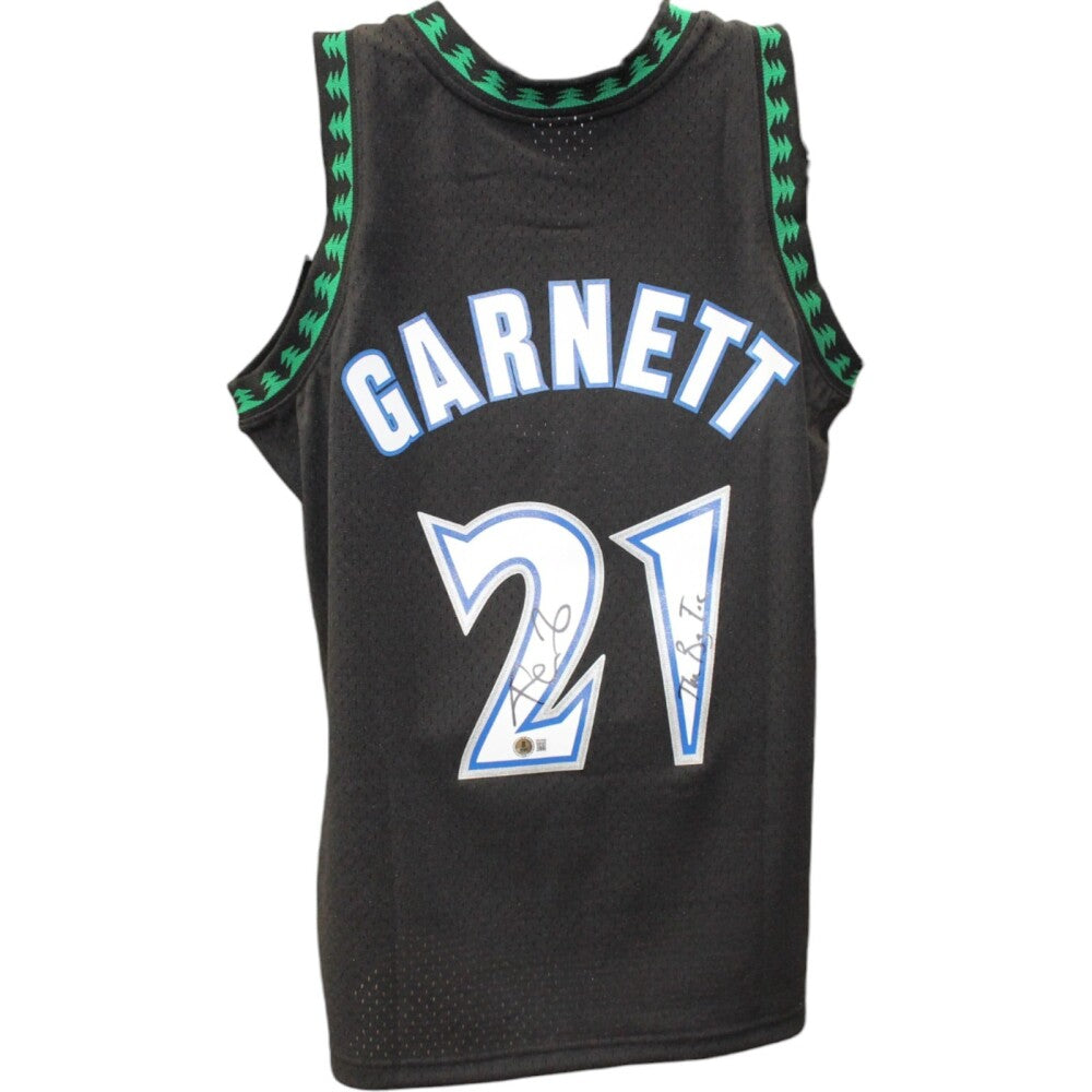 Kevin Garnett Signed Replica Mitchell&Ness Minnesota Timberwolves Jersey L Beckett 50865