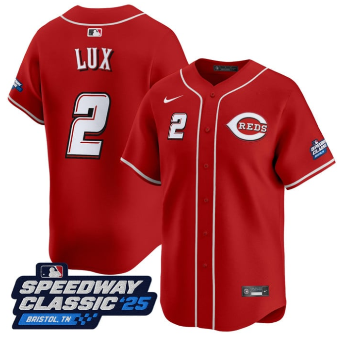 Gavin Lux #2 Cincinnati Reds Speedway Classic Limited Jersey - Red