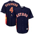 George Springer #4 Houston Astros Majestic 2019 Postseason Limited Cool Base Player Jersey - Navy