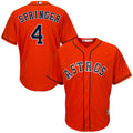 George Springer #4 Houston Astros Majestic Limited Cool Base Player Jersey - Orange